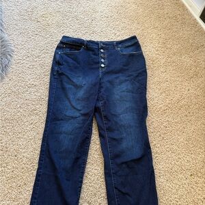 Maurices Dark Indigo Straight Leg Jeans